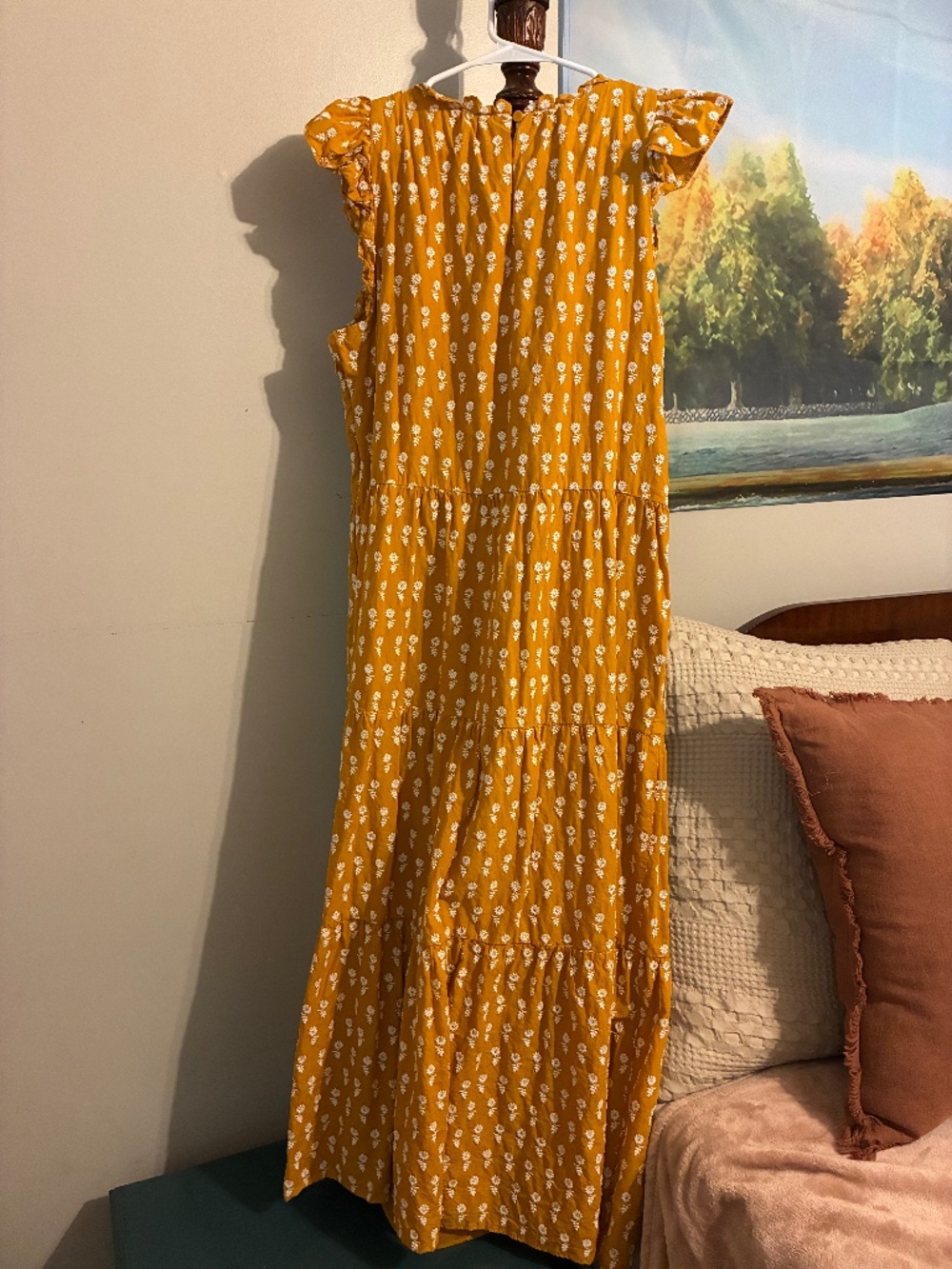 J. Crew tiered midi dress